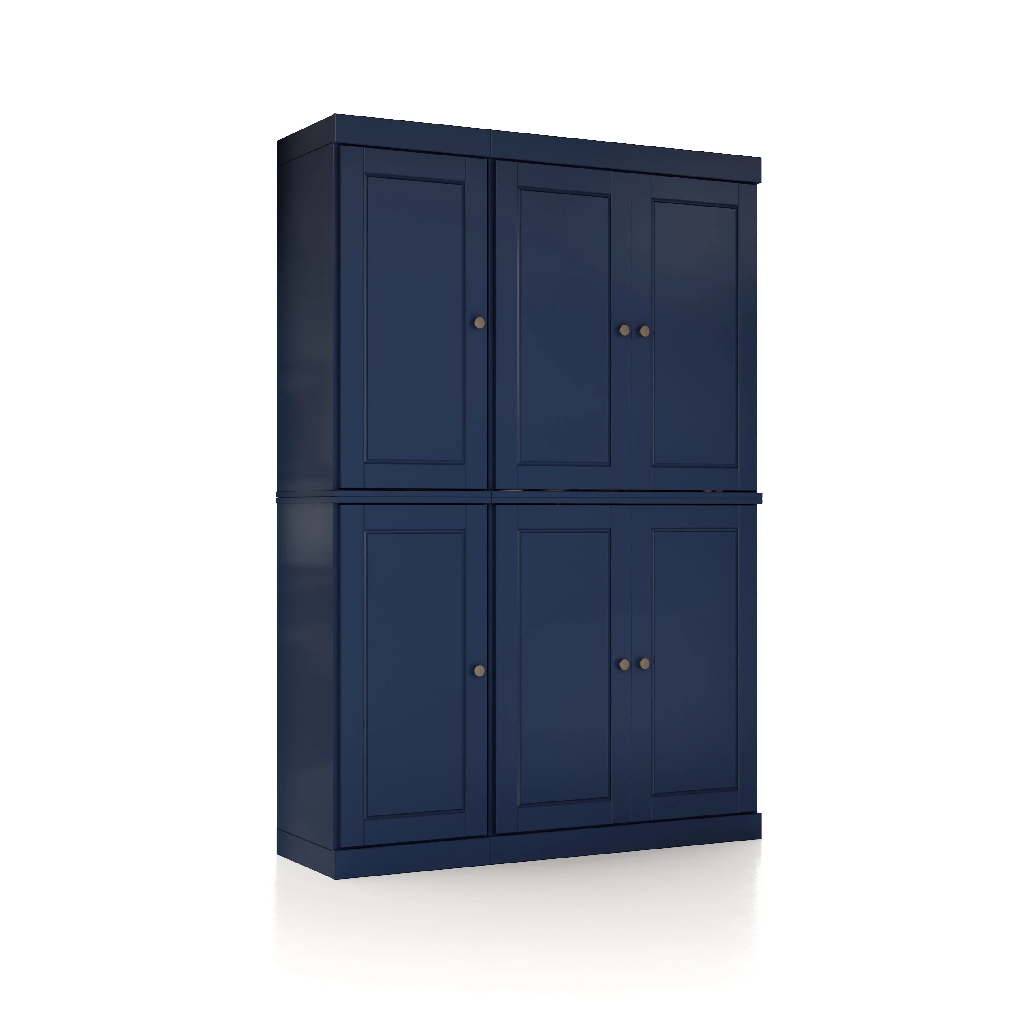 Palace Imports 100% Solid Wood 48.5" China Pantry Cabinet with Solid or Clear Glass Doors and Adjustable Shelves - 48.5" x 71.5"