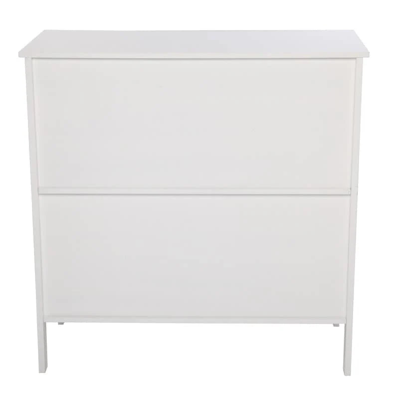 Transparent Door Free Standing Accent Storage Cabinet For Kitchen Dining White