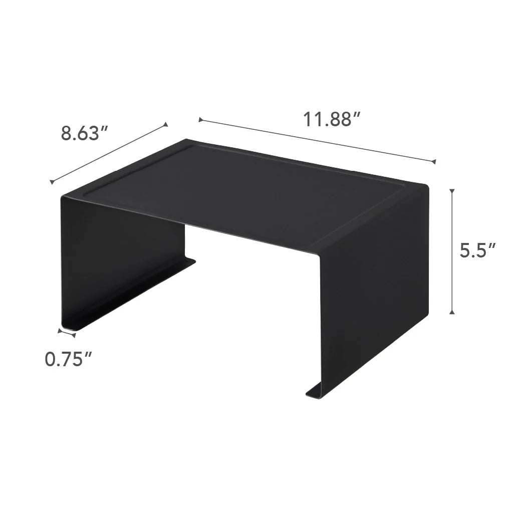 Yamazaki Home Stackable Countertop Shelf - Two Sizes, Steel, Large, Stack up to two, Holds 11 lbs