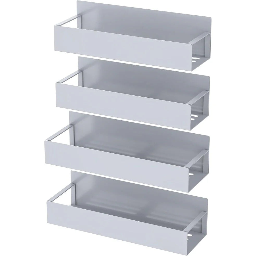 4 Pack Magnetic Spice Storage Rack Organizer for Refrigerator and Oven