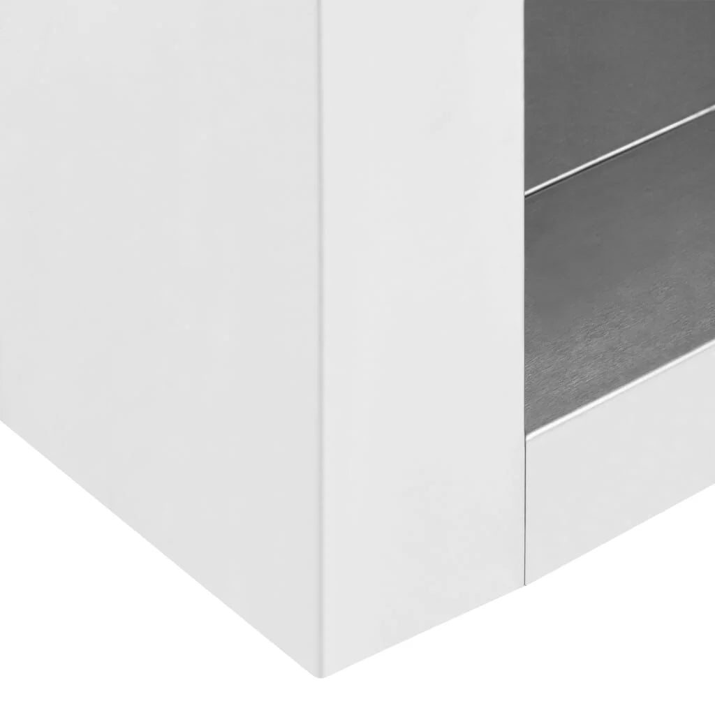 vidaXL Kitchen Wall Cabinet 35.4" x 15.7" x 19.7" Stainless Steel
