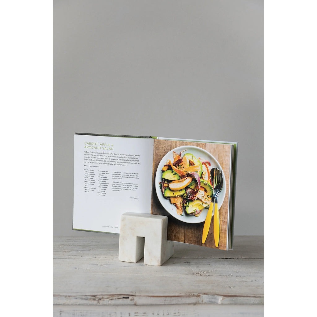Contemporary Marble Cookbook Stand