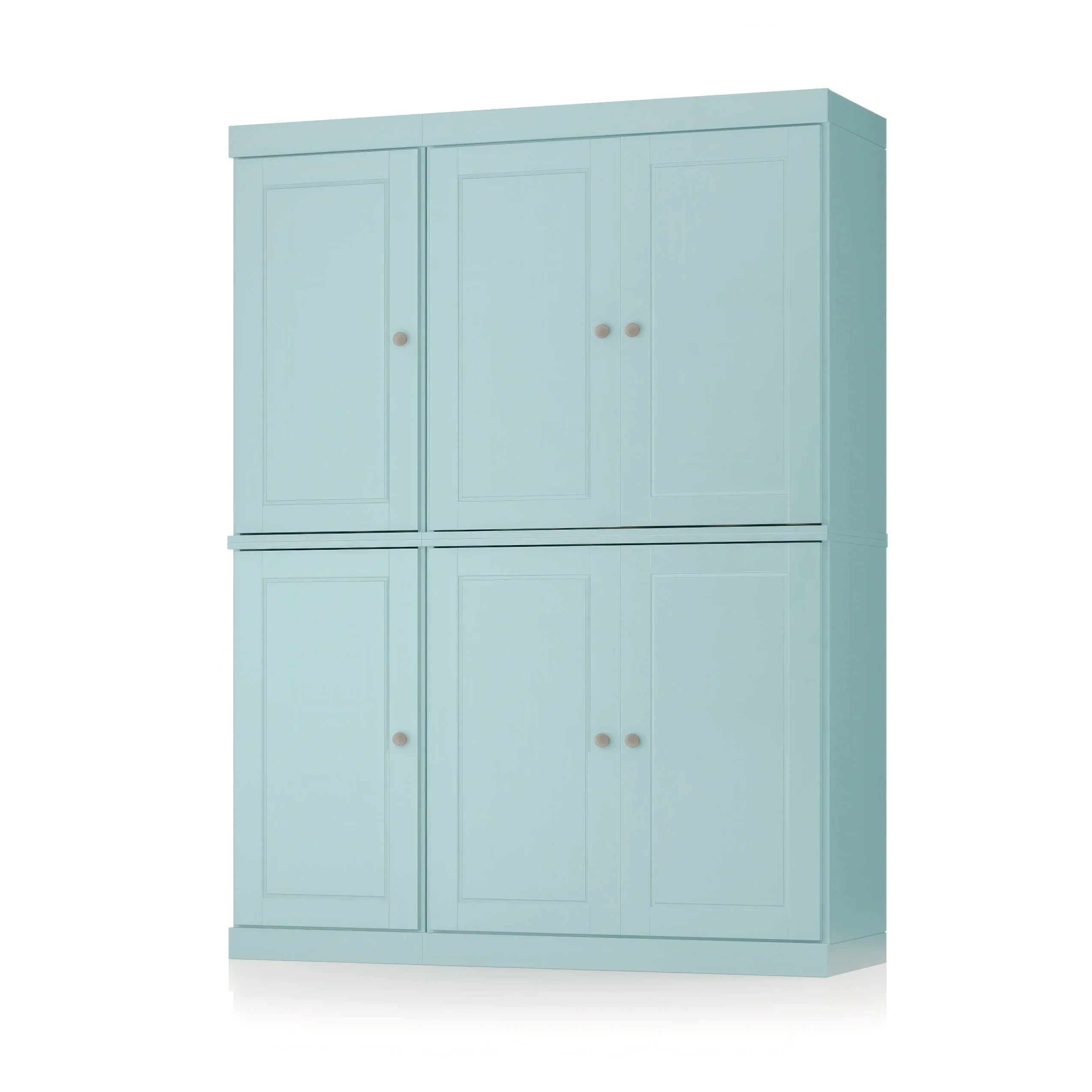 Palace Imports 100% Solid Wood 48.5" China Pantry Cabinet with Solid or Clear Glass Doors and Adjustable Shelves - 48.5" x 71.5"