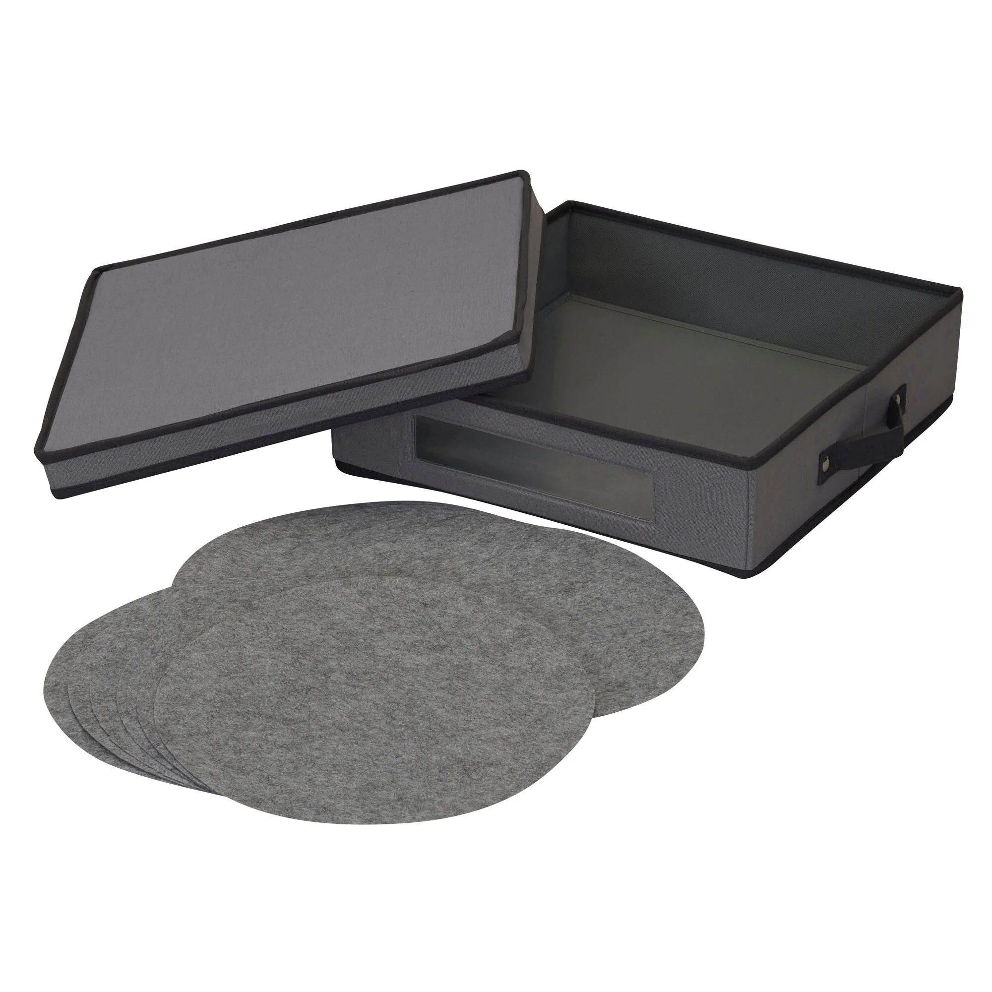 Household Essentials Charger Plate Storage Box - 14.5"L x 14.5"W x 4.0"H