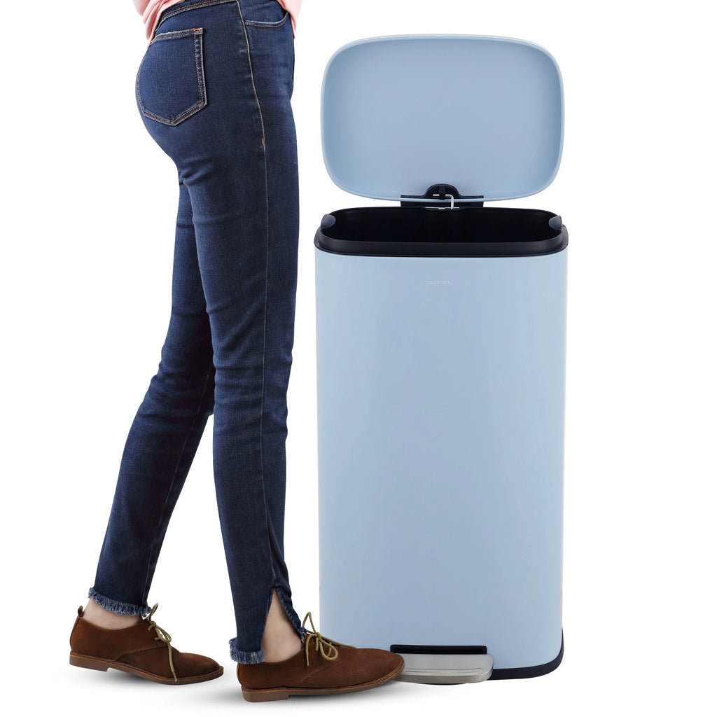 happimess 13-Gallon Trash Can with Soft-Close Lid and FREE Mini Trash Can
