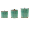 Paseo Road by HiEnd Accents Patina Turquoise Canister Set, 3PC