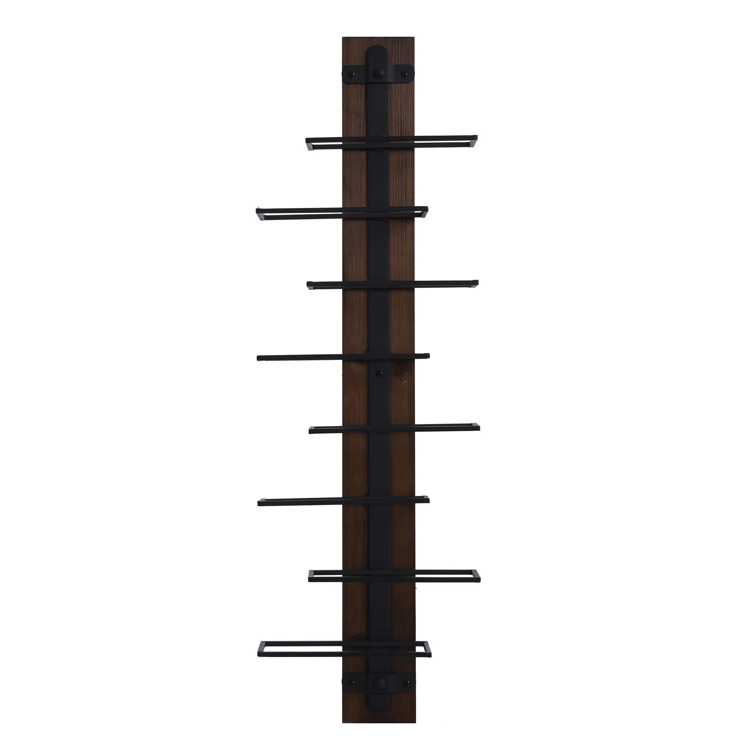 Heath - Wood and Metal Wall Wine Holder