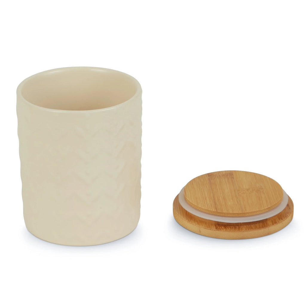 Retro Vine Texture Ceramic Canister (Set of 3)