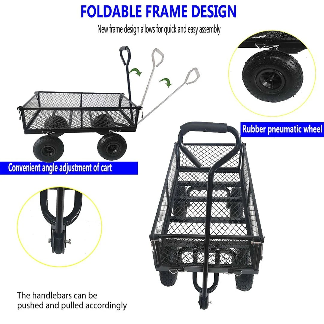 Folding Wagon Garden Shopping Beach Cart