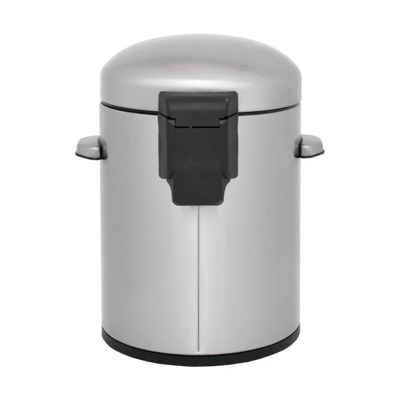 INNOVAZE 8 Gal./30-Liter and 1.3 Gal./5-Liter fingerprint free brushed stainless steel trash can set (Retro)