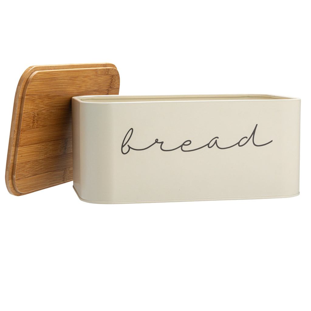 Metal "Bread" Bin with Bamboo Lid