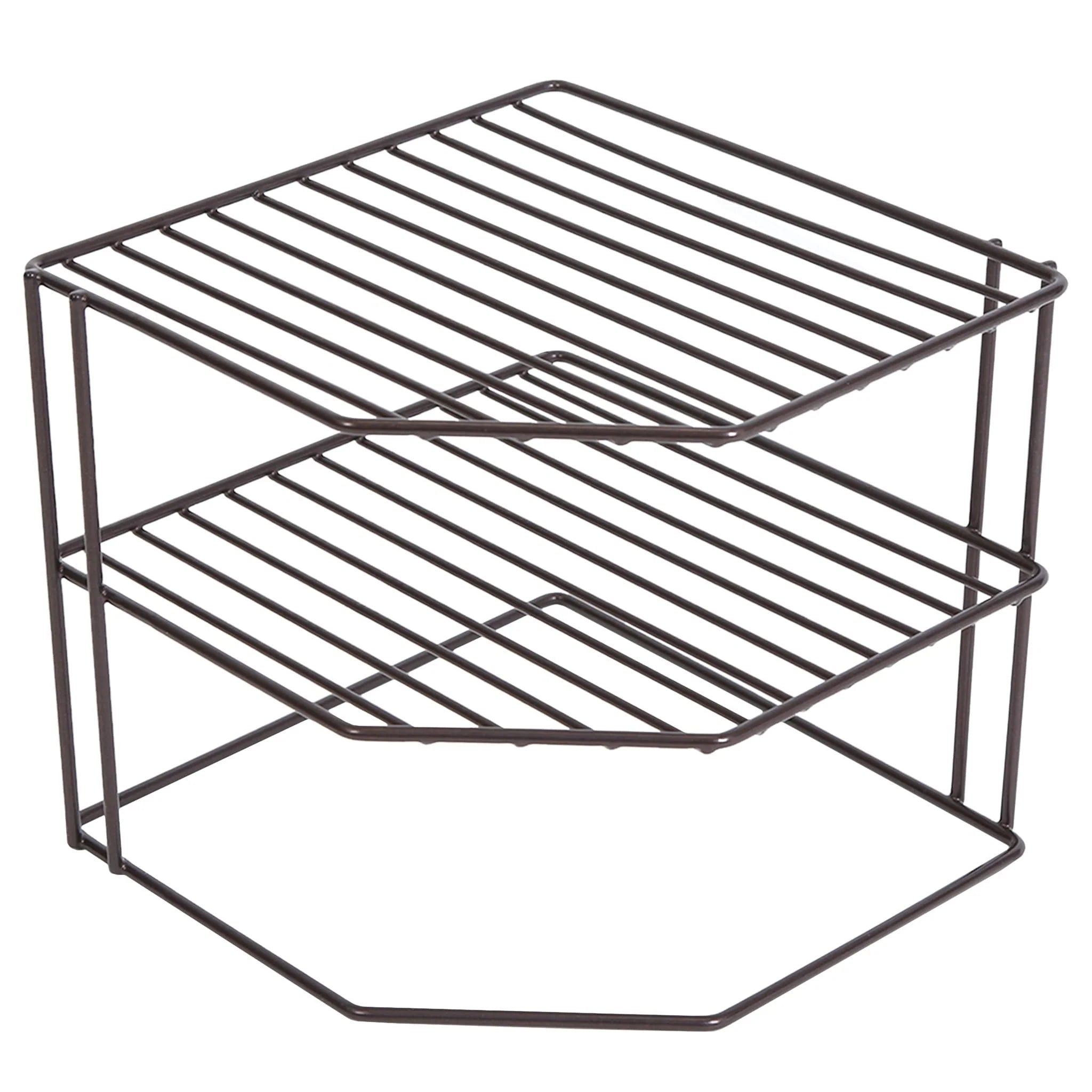 Smart Design 3-Tier Kitchen Corner Shelf Rack