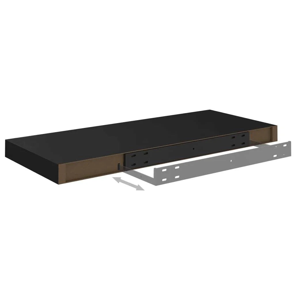Floating Wall Shelves 2 pcs 23.6"x9.3"x1.5" MDF - 23.6" x 9.3" x 1.5" (L x W x H)