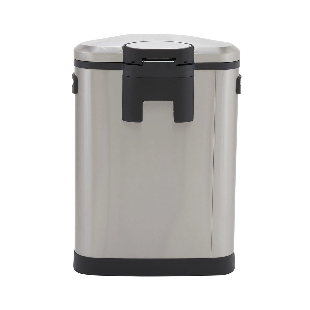 Household Essentials Stainless Steel Step Trash Can with Plastic Liner
