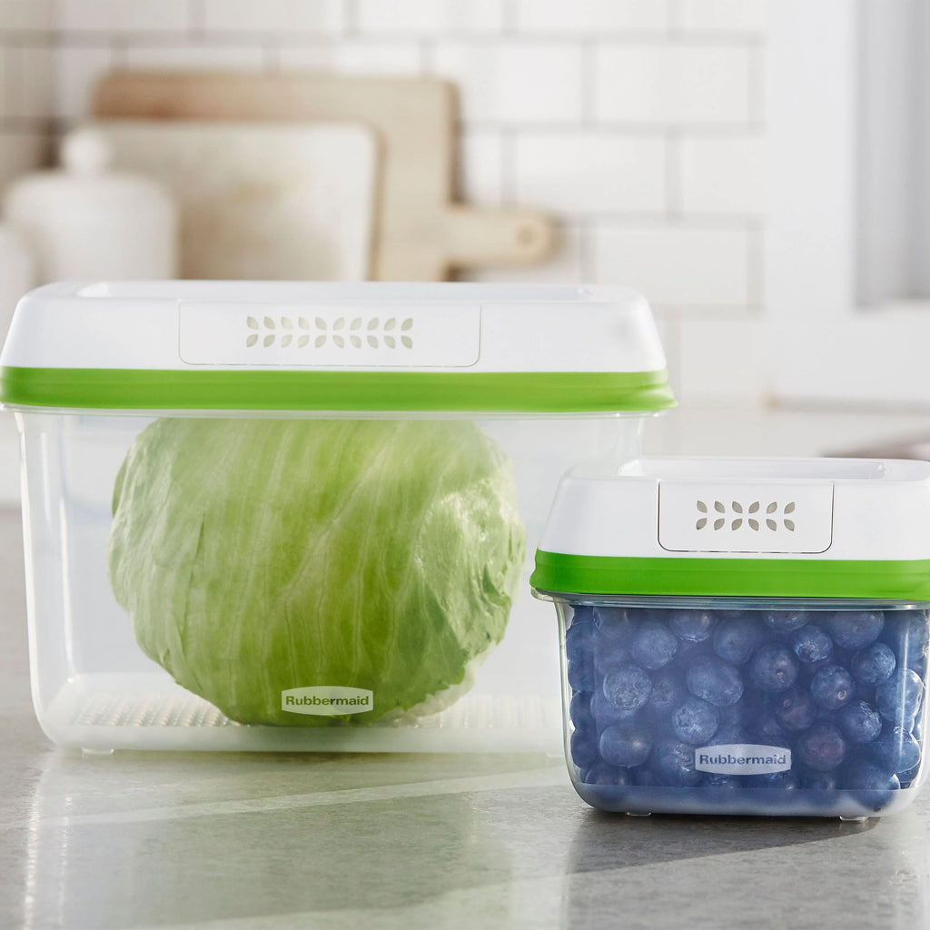 Rubbermaid® FreshWorks™ Produce Savers, Medium and Large Produce Storage Containers, 6-Piece Set