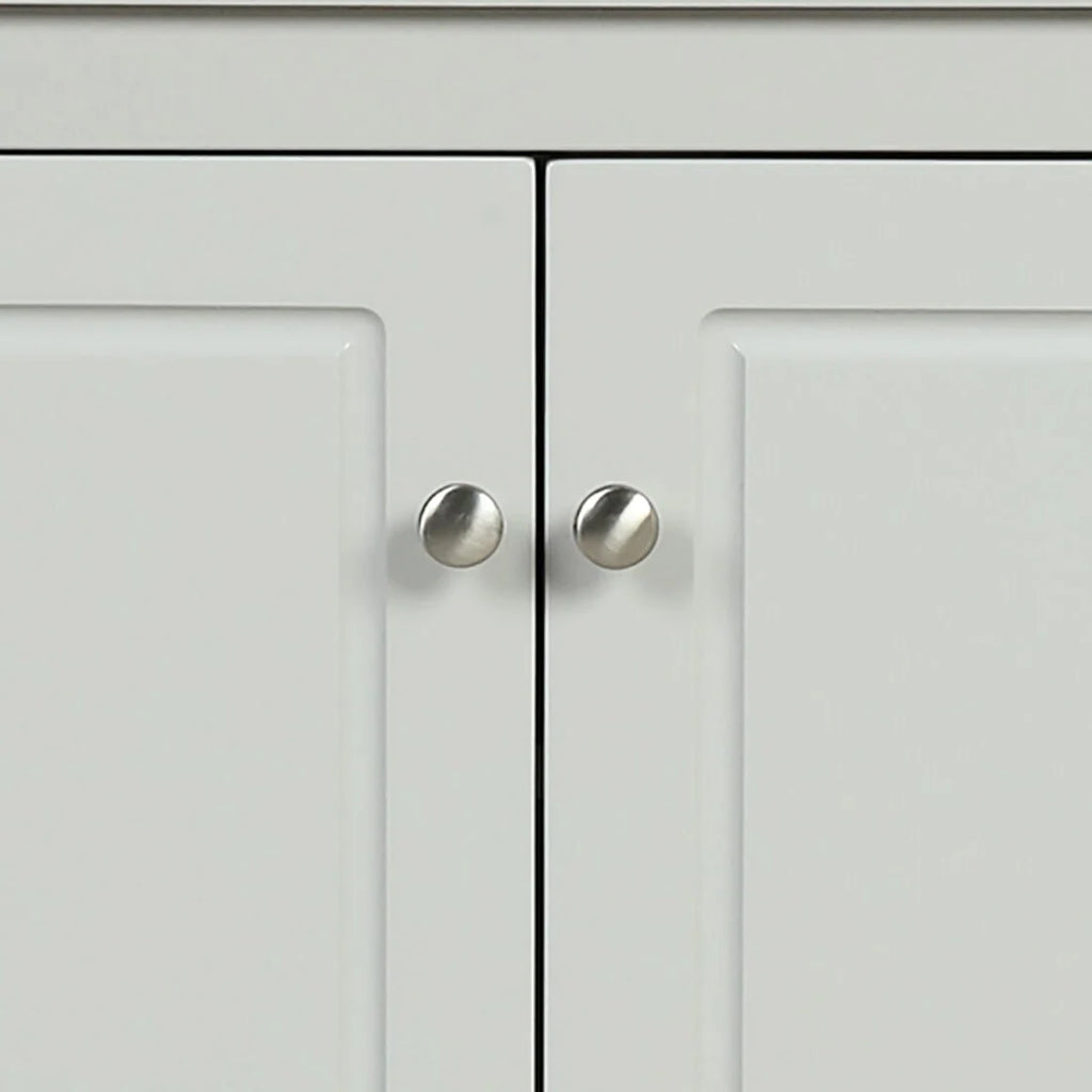 Modern Stylish Triangle Corner Storage Cabinet with Two Adjustable Internal Shelves