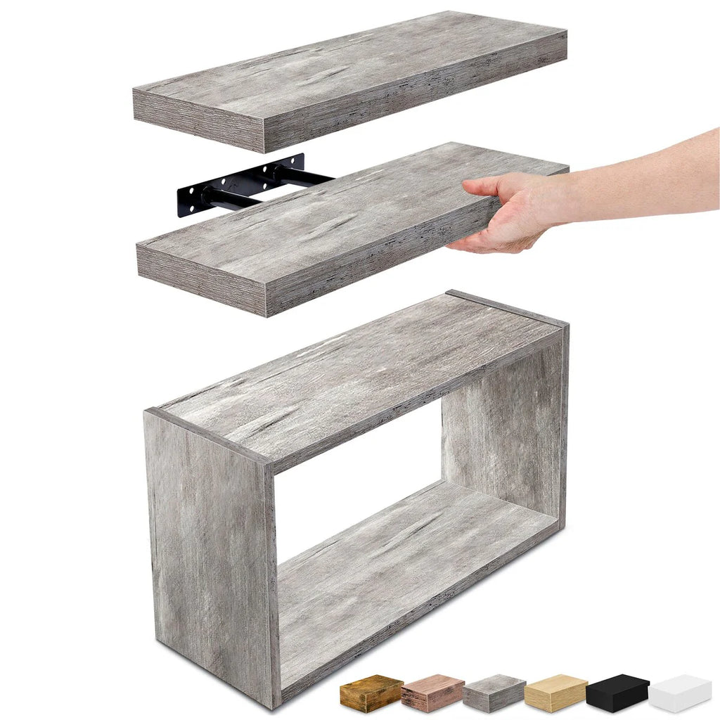 Sorbus Floating Shelves for Wall Set of 3 - 16"L X 5.5"W X 7.75H