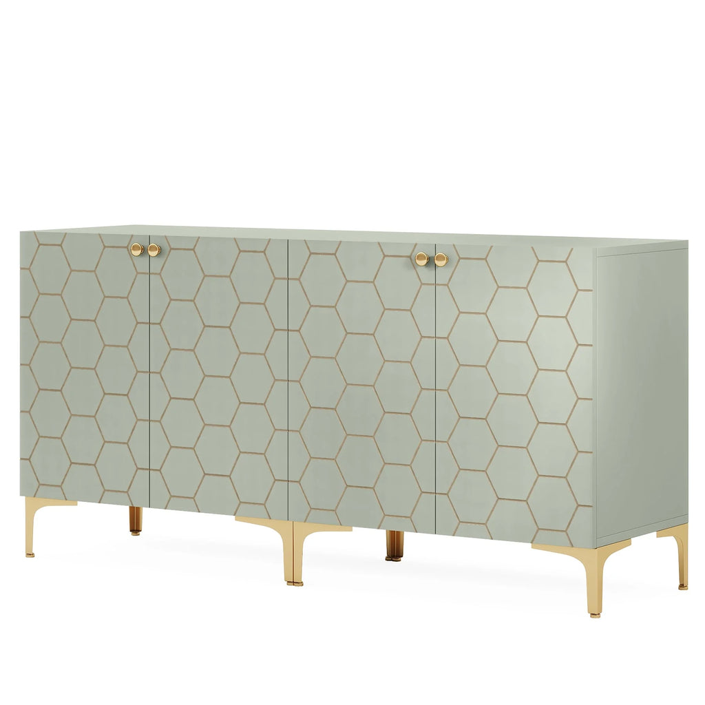 31.5'' Modern Accent Storage Cabinet for Living Room Kitchen (Set of 2 )