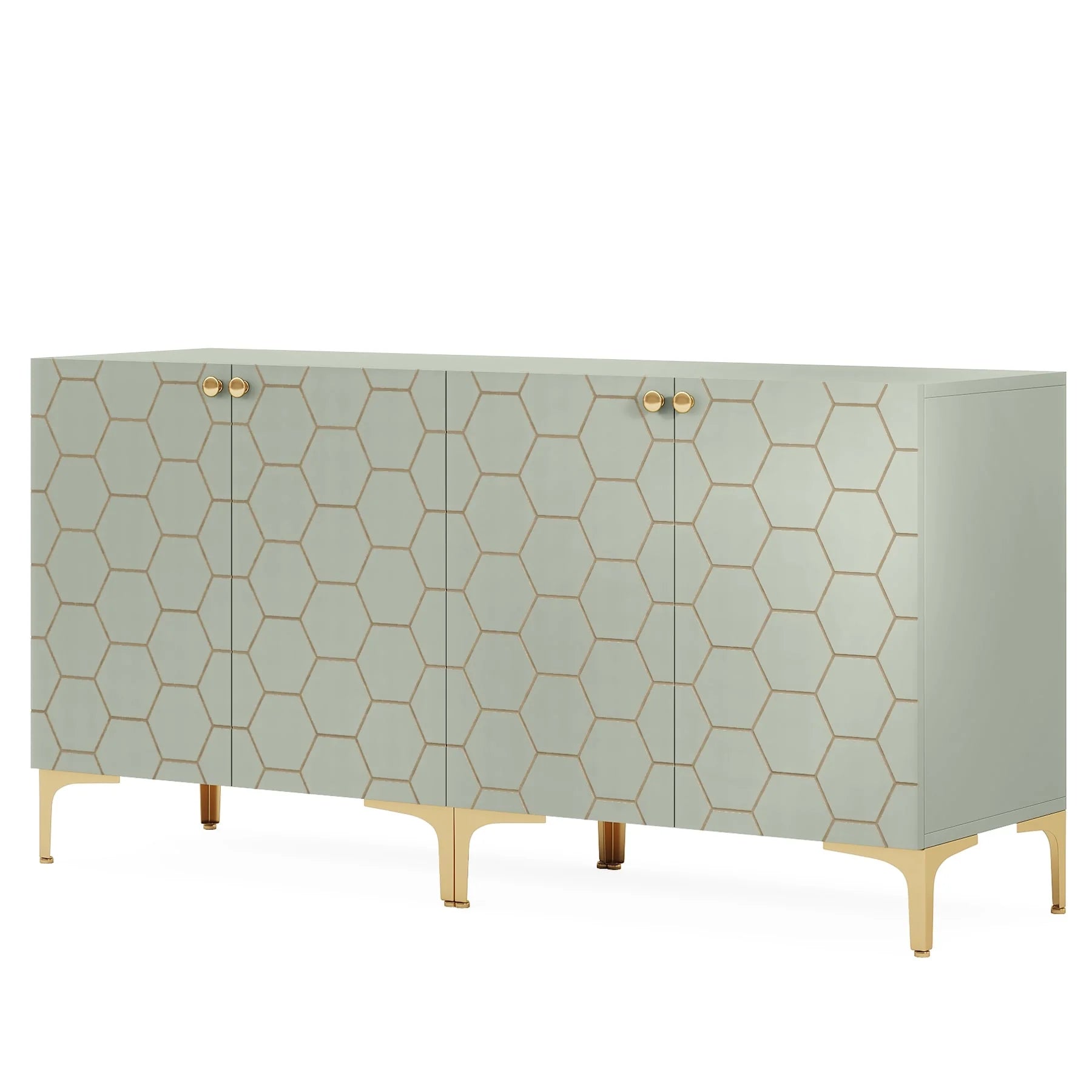 31.5'' Modern Accent Storage Cabinet for Living Room Kitchen (Set of 2 )