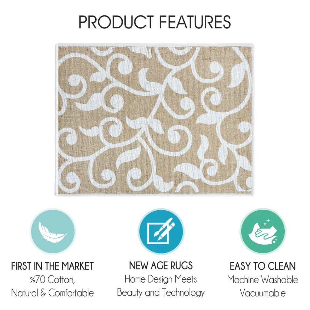 Large Dish Drying Mat for Kitchen Counter - Super-Absorbent Washable Cotton Large Baby Bottle Dryer Pad - Highly Absorbent Ultra