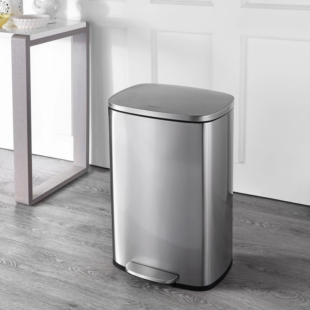 happimess 13-Gallon Trash Can with Soft-Close Lid and FREE Mini Trash Can