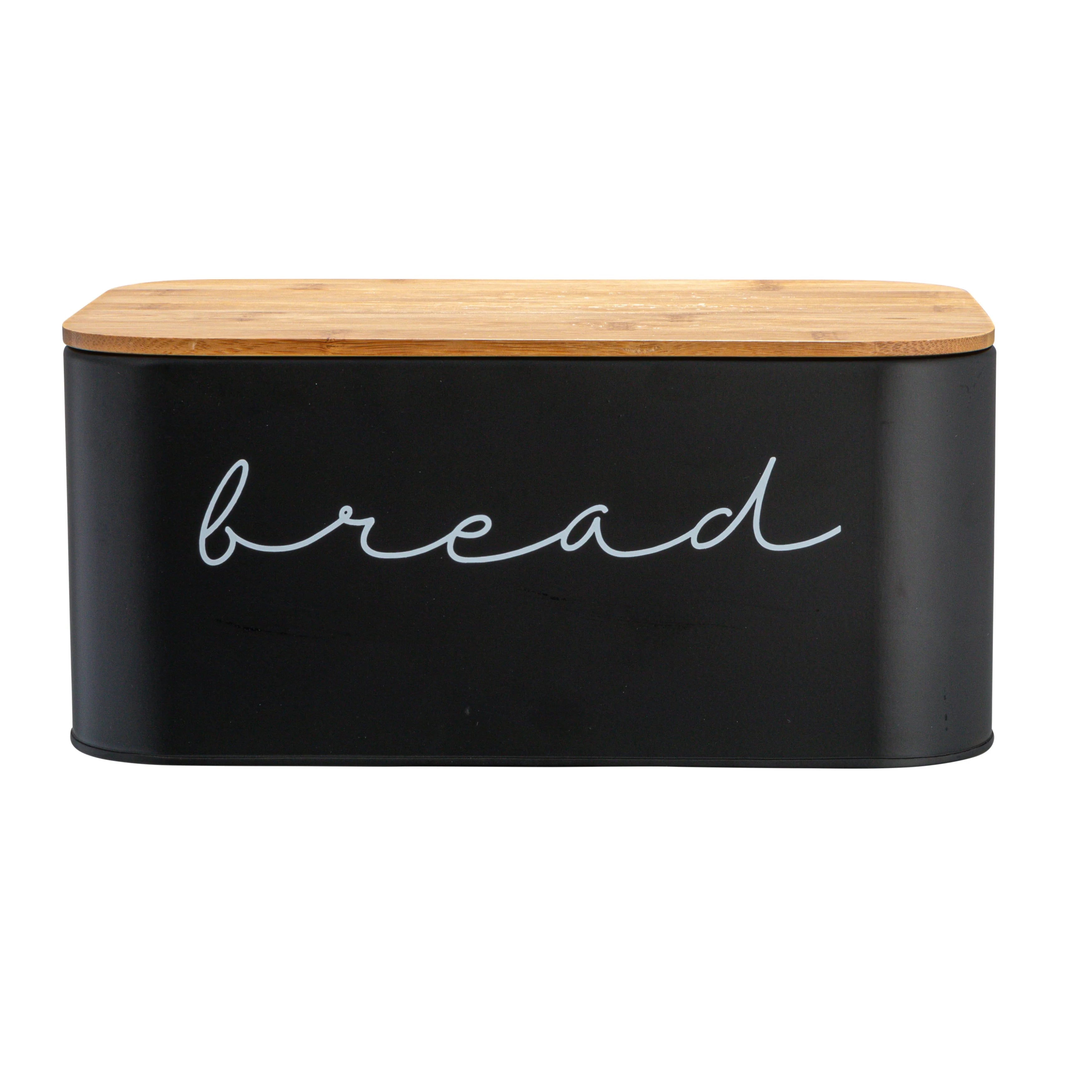 Metal "Bread" Bin with Bamboo Lid