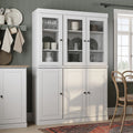 Palace Imports 100% Solid Wood 48.5" China Pantry Cabinet with Solid or Clear Glass Doors and Adjustable Shelves - 48.5" x 71.5"