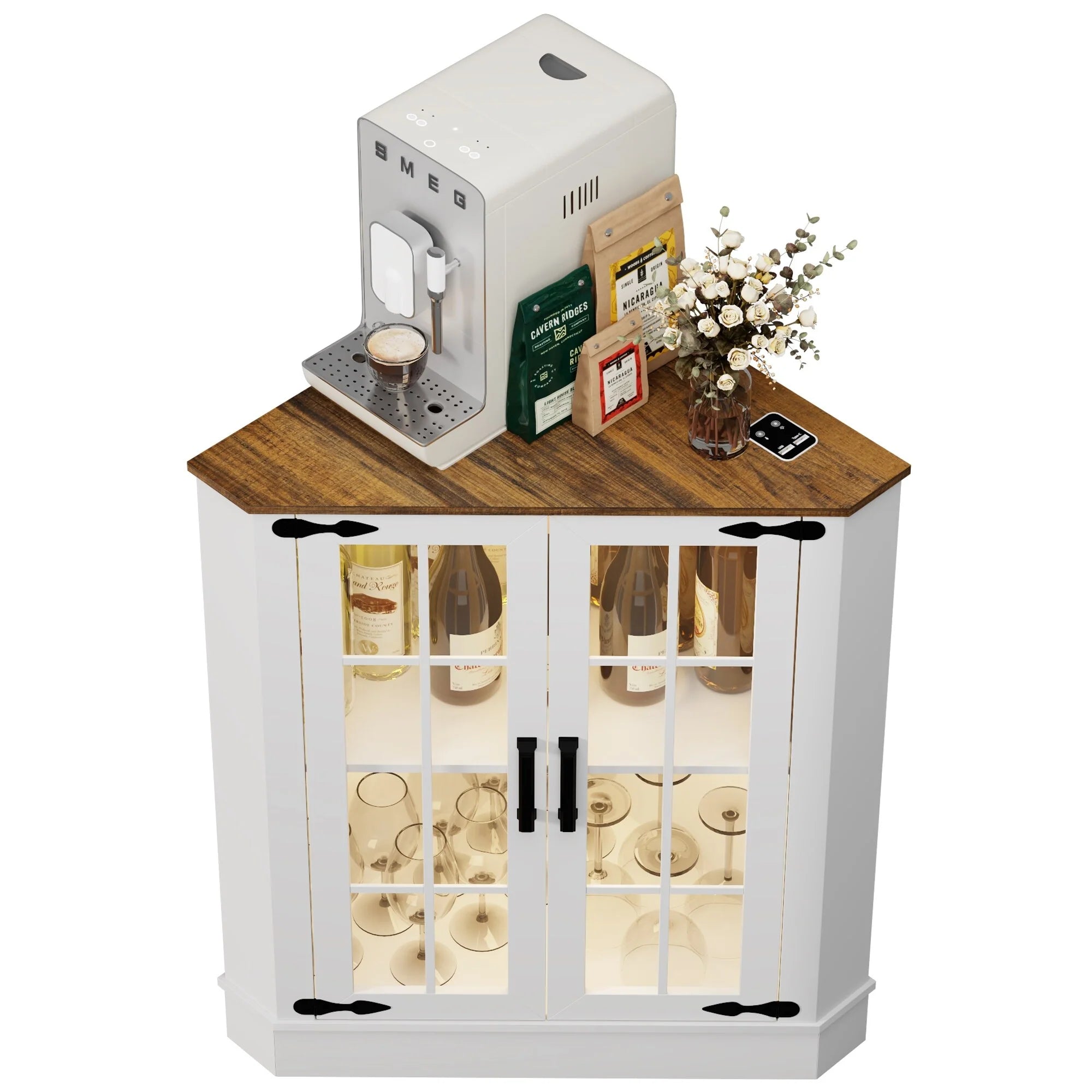 20"Wide Corner Storage Cabinet - N/A