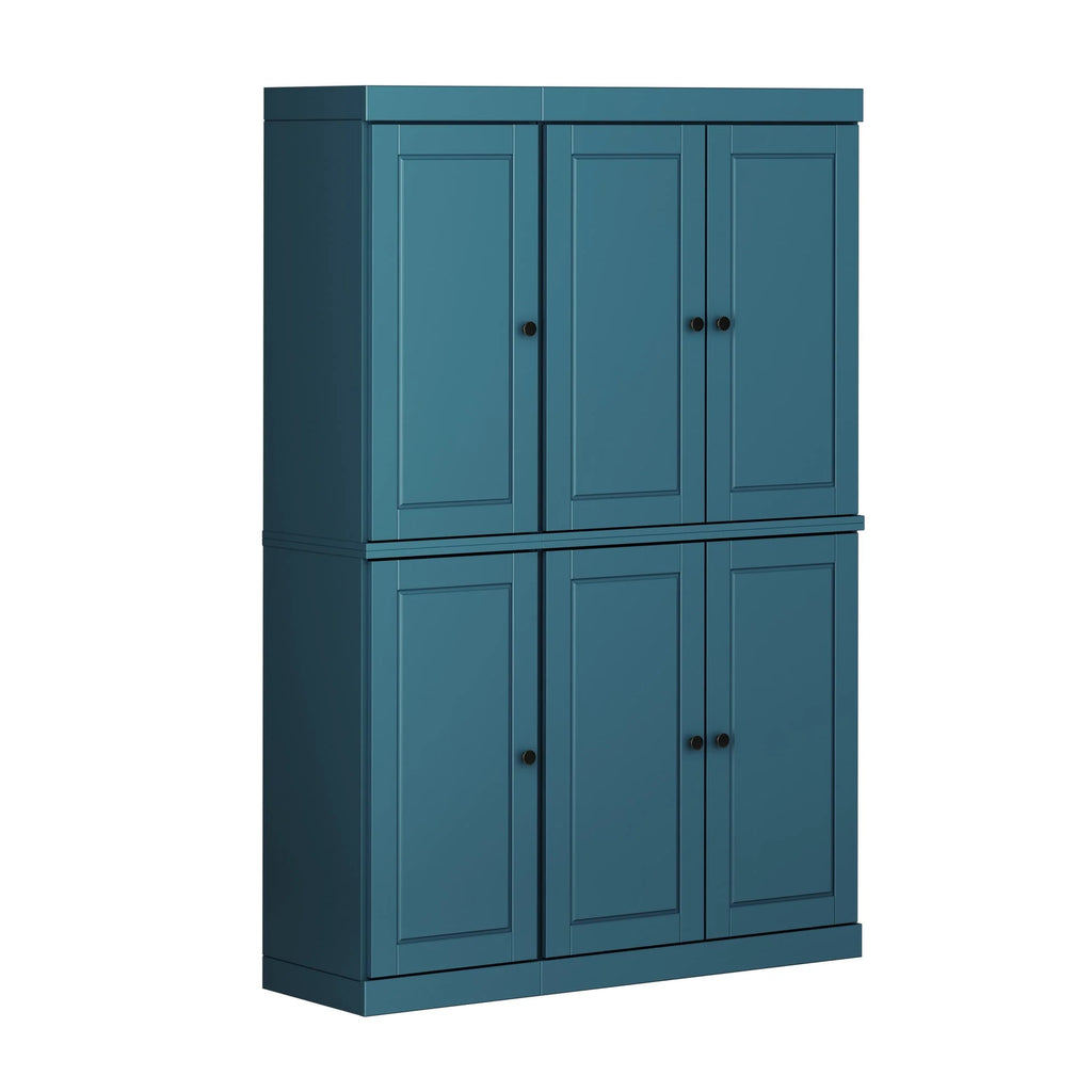 Palace Imports 100% Solid Wood 48.5" China Pantry Cabinet with Solid or Clear Glass Doors and Adjustable Shelves - 48.5" x 71.5"