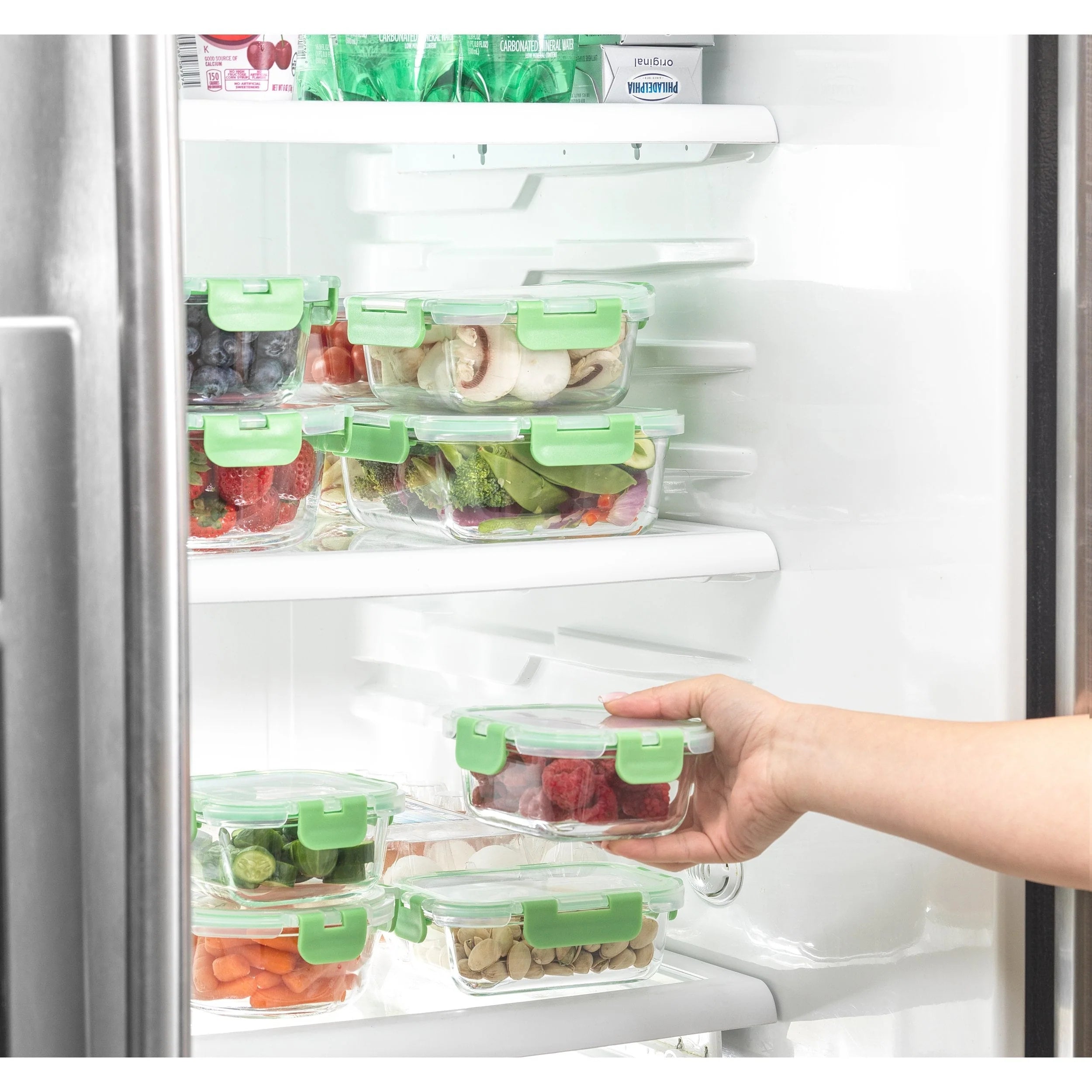JoyFul 24 Piece Glass Food Storage Containers Set with Airtight Lids