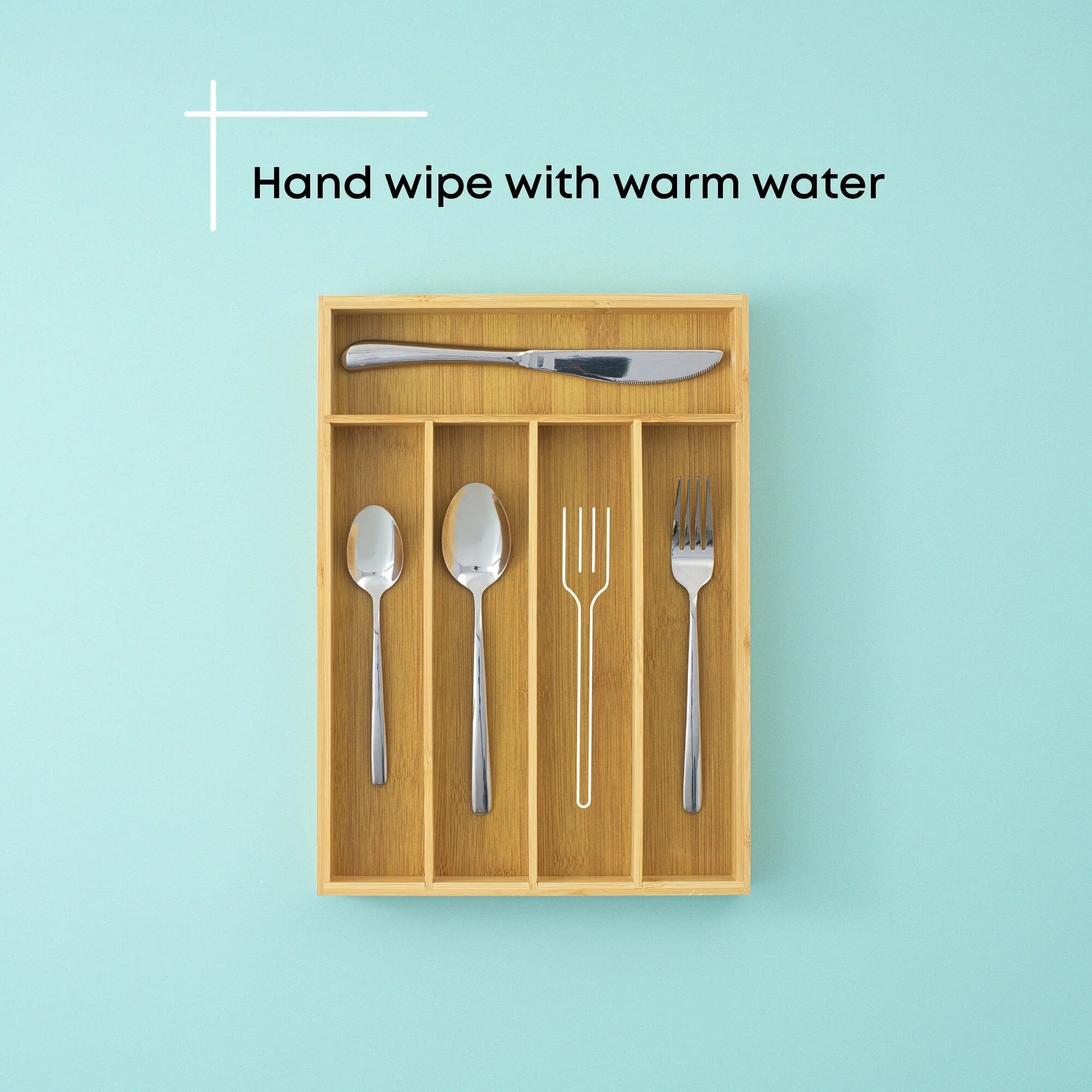 JoyJolt 7 Compartment Bamboo Drawer Organizer