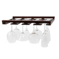 Rustic State Under Cabinet Wooden Stemware Rack Holder 17"x10"