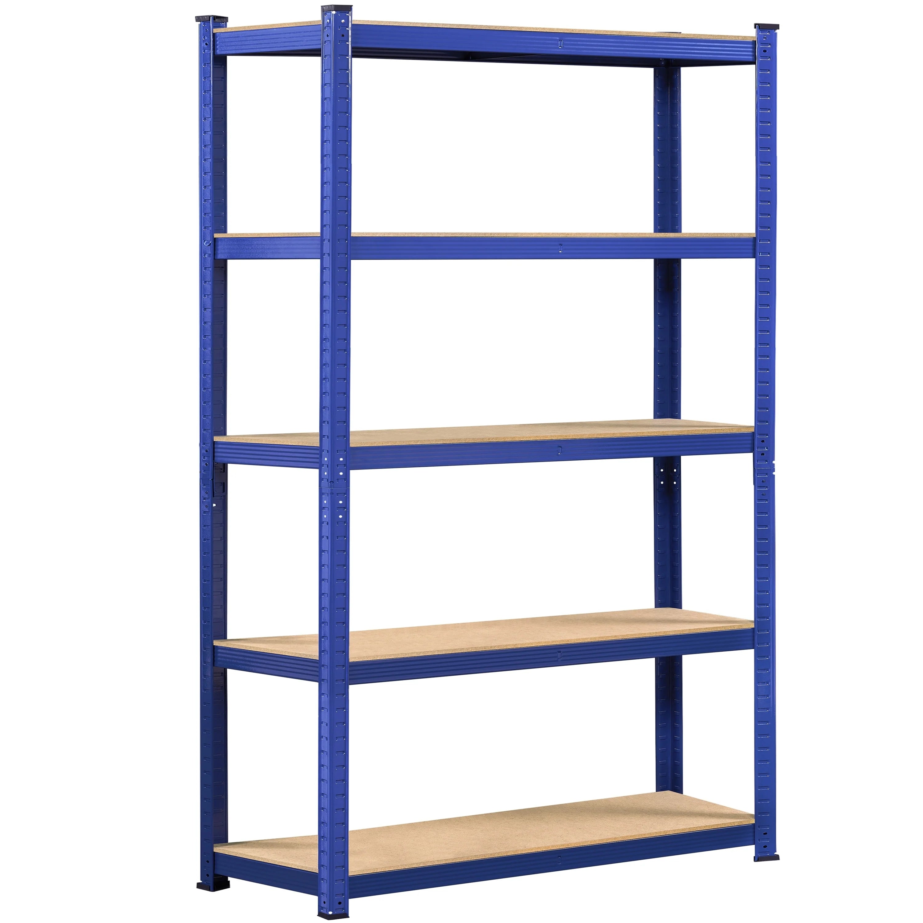 Yaheetech Adjustable 5-Tier Shelf Metal Storage Rack for Home/Office/Garage - 35.5″ L × 12″ W × 71″ H