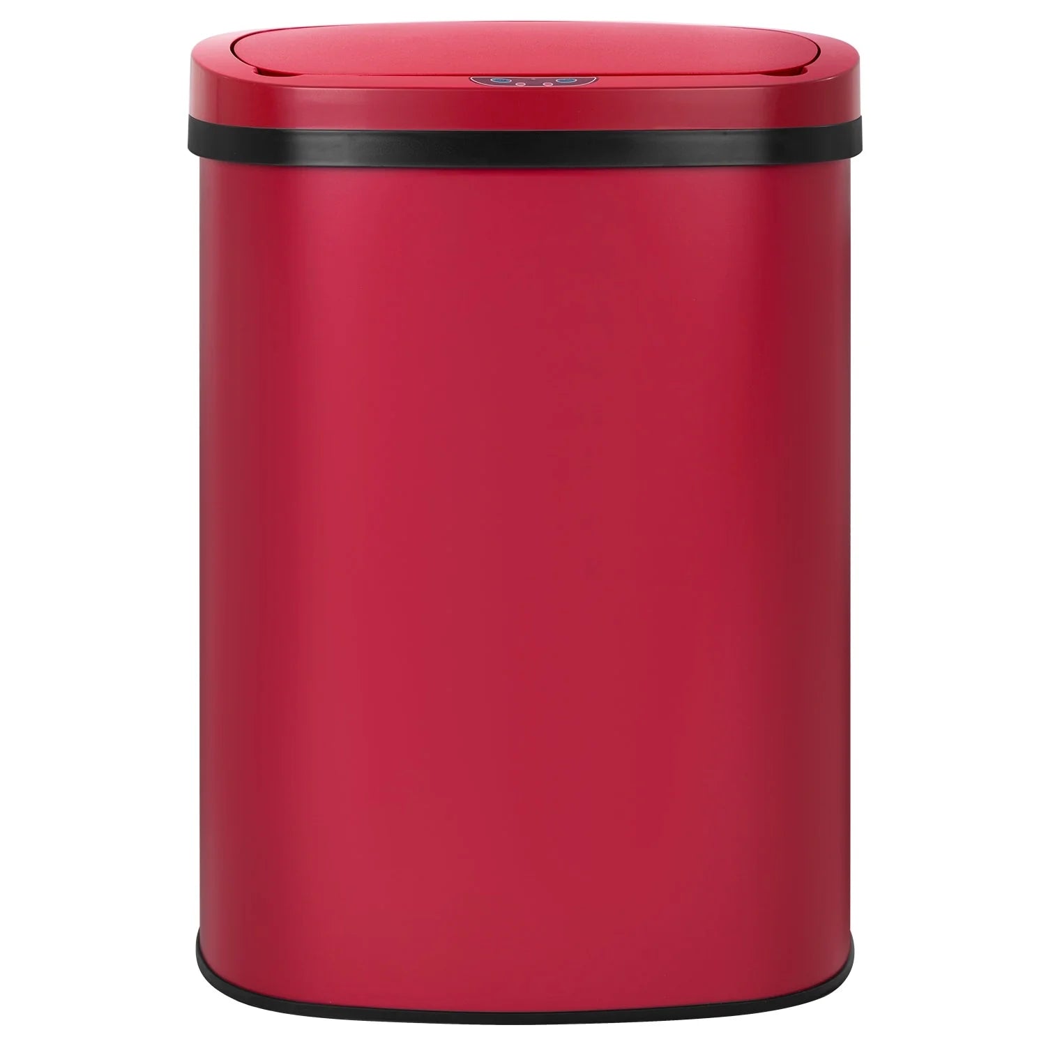 Motion Sensor 13 Gallon 50 Liter Stainless Steel Odorless Slim Trash Can by Furniture of America