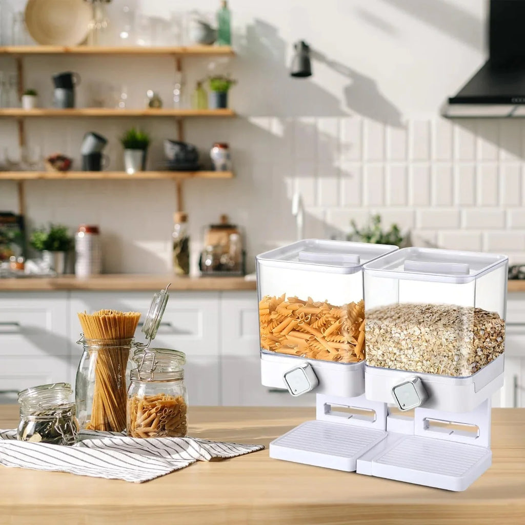 ColourTreeUSA 3.5L Single or Double Square Commercial Dry Food Dispenser