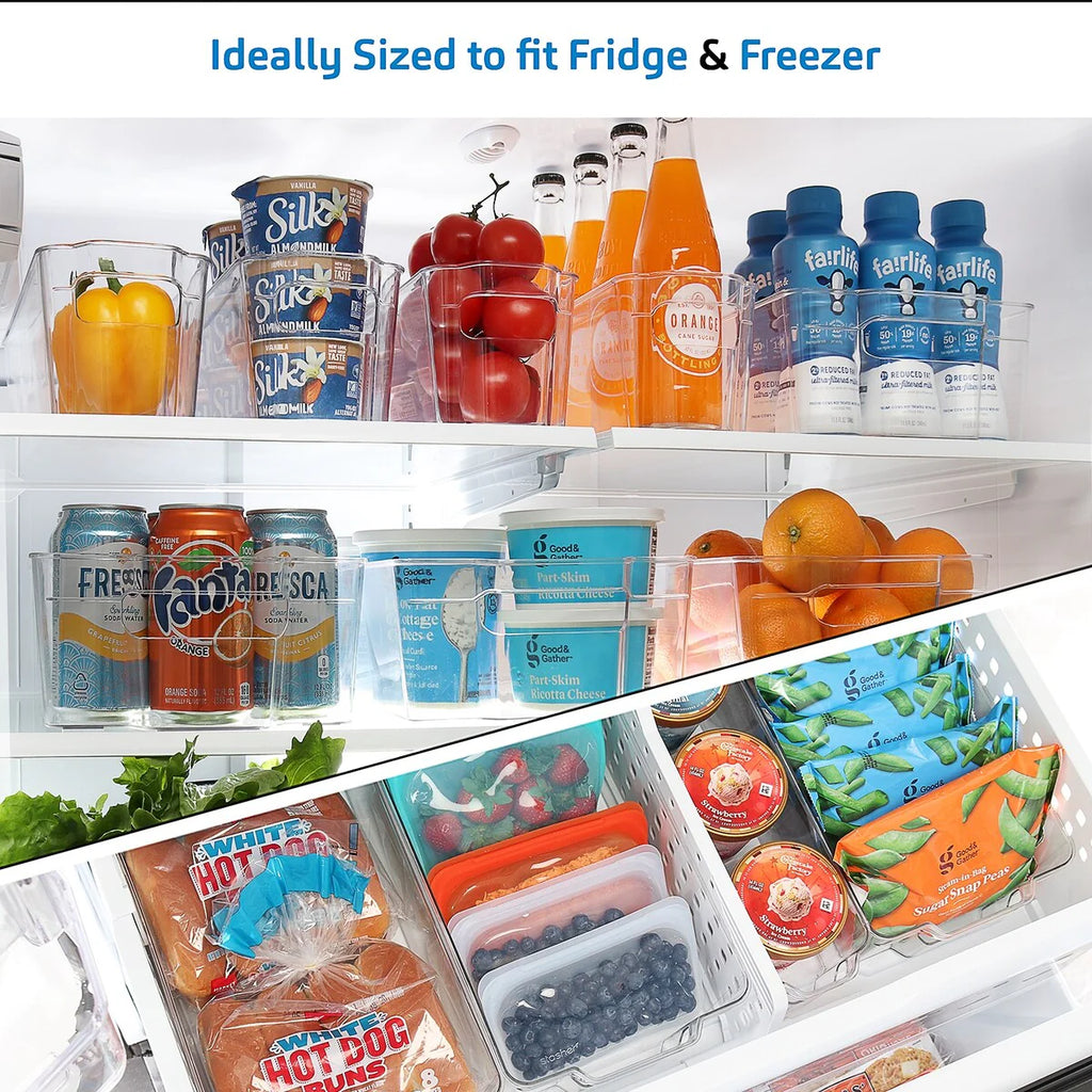 StorageBud Stackable Fridge Organizer Bins