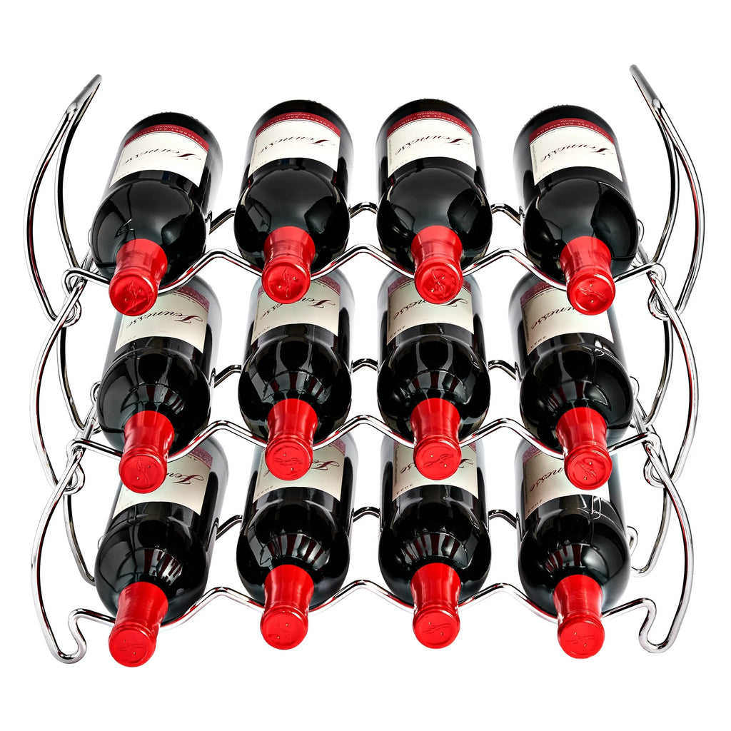 Metal Detachable Wine Rack - 3 Tier, Copper - 14" L x 16.5" W x 7" D