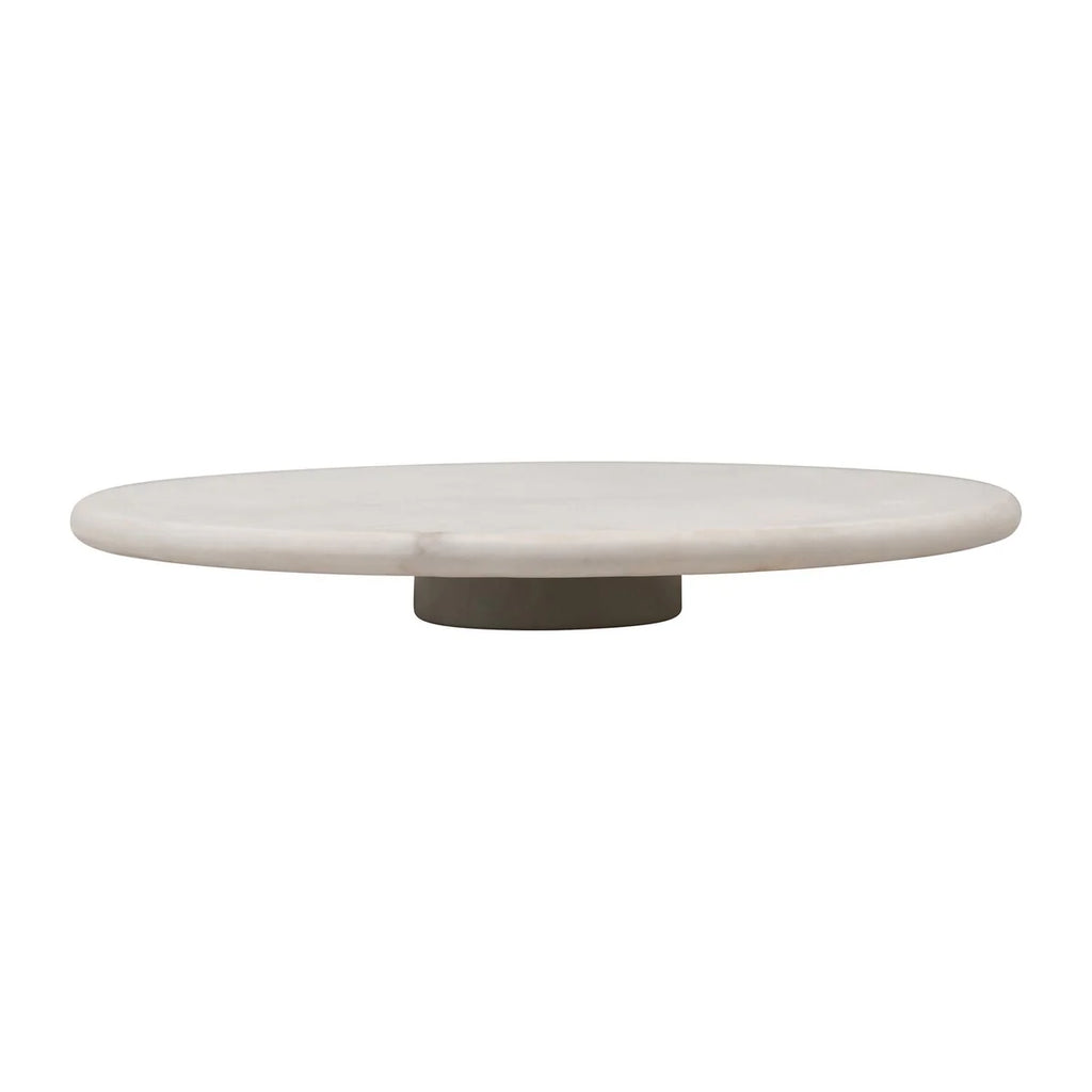 Marble Lazy Susan, White