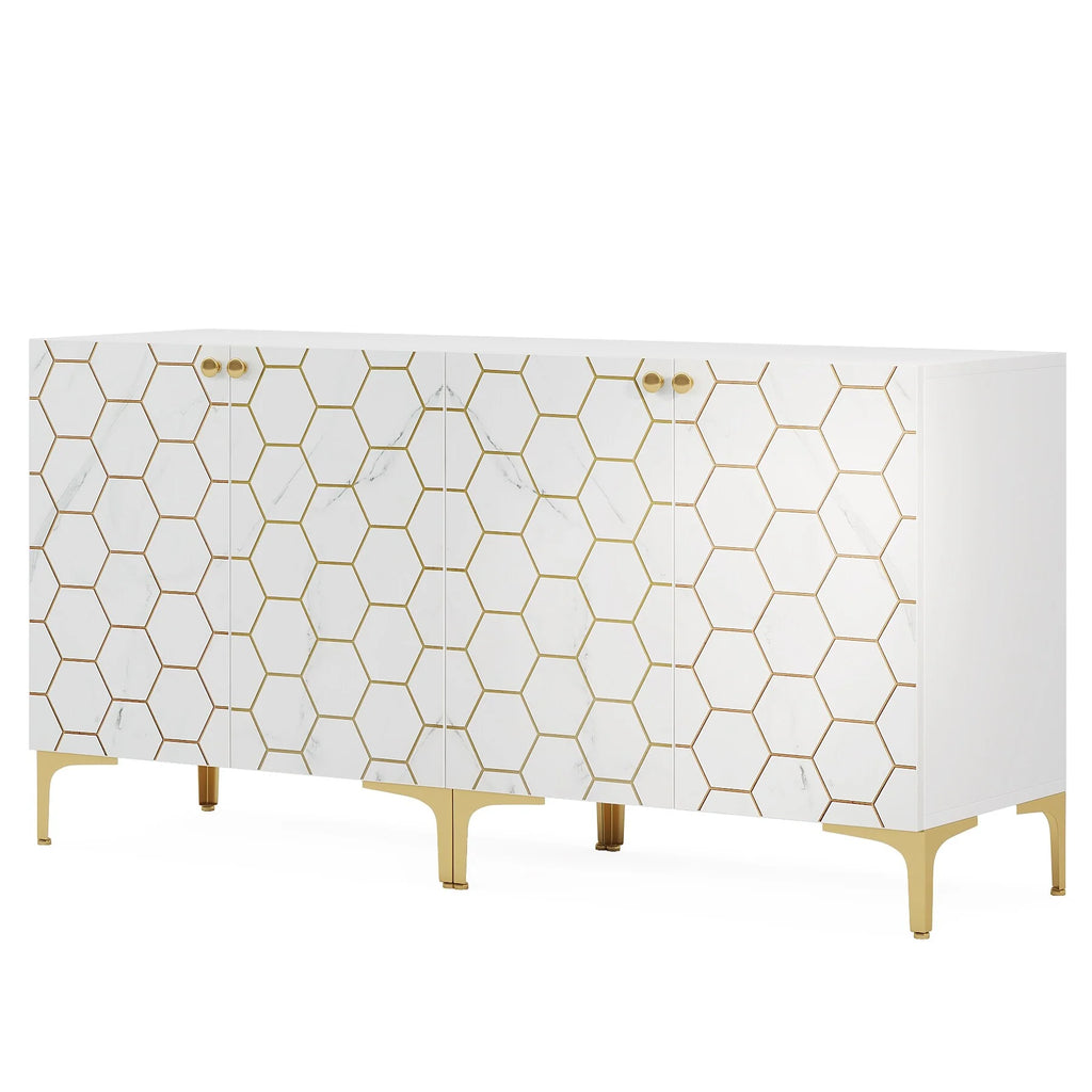 31.5'' Modern Accent Storage Cabinet for Living Room Kitchen (Set of 2 )