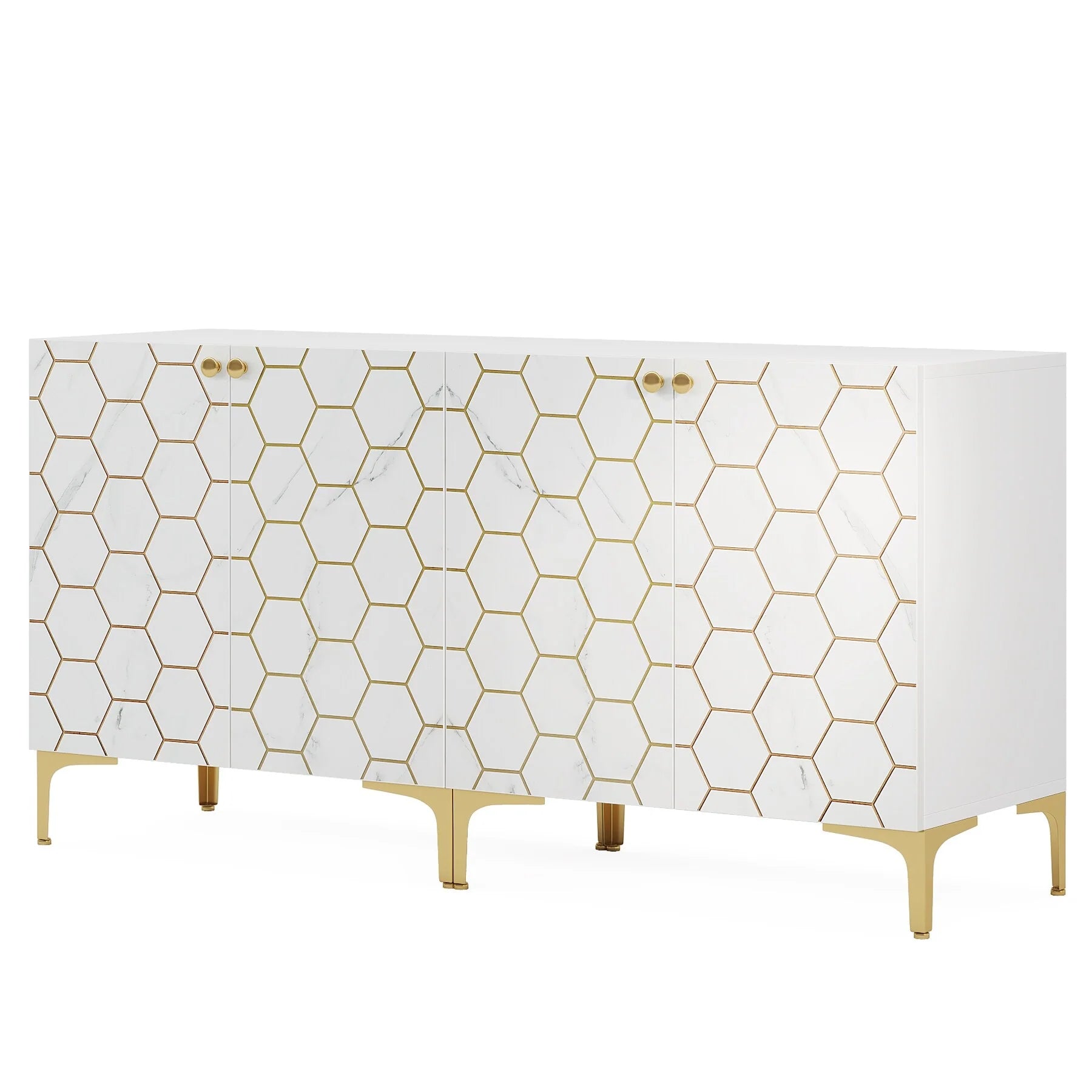 31.5'' Modern Accent Storage Cabinet for Living Room Kitchen (Set of 2 )