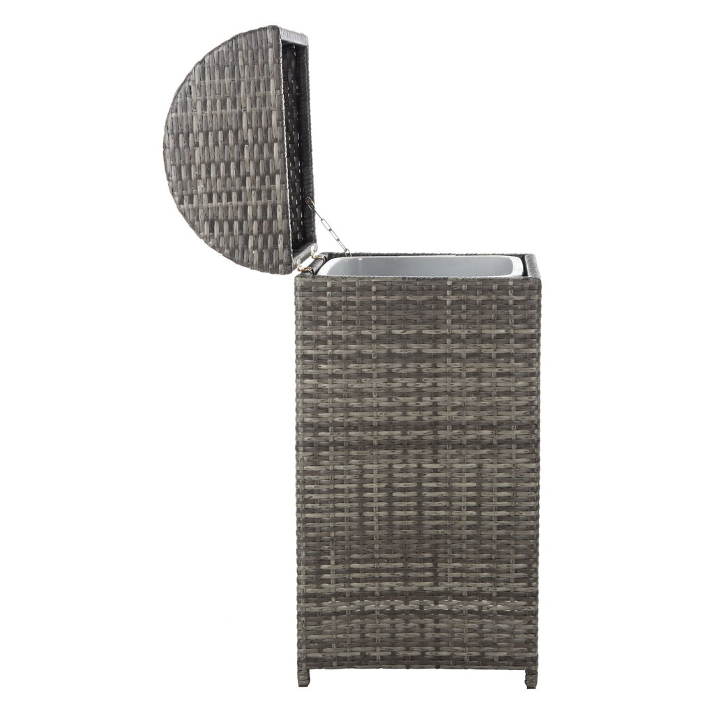 SAFAVIEH Outdoor Karyme Trash Bin (Fully Assembled)