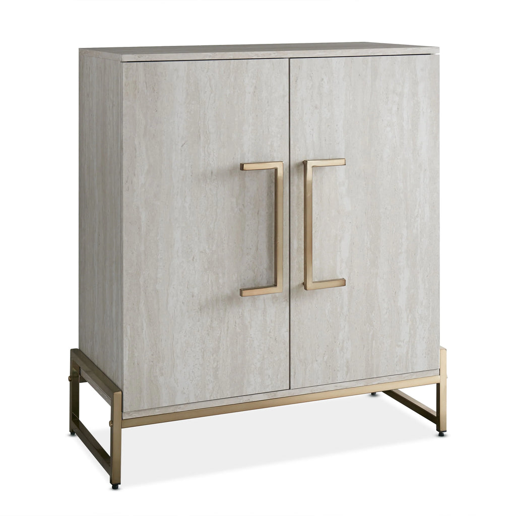 Steve Silver Lanett Wine Cabinet, White