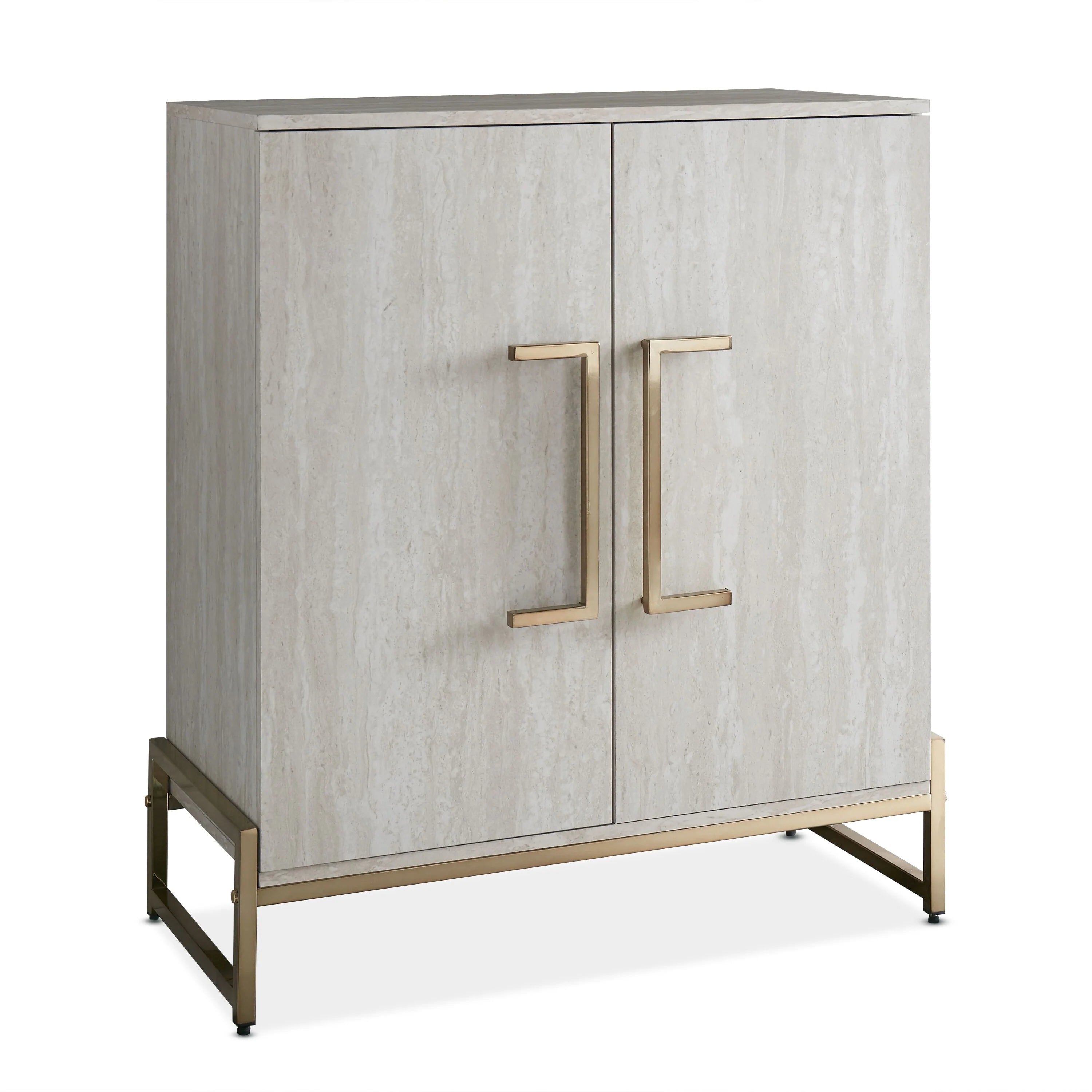 Steve Silver Lanett Wine Cabinet, White