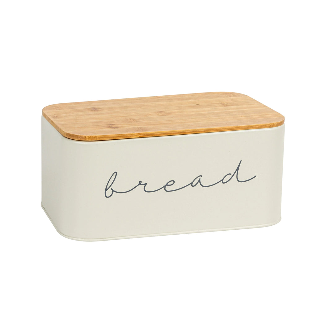 Metal "Bread" Bin with Bamboo Lid