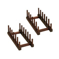 Wooden Plate Storage Rack, Set of 2