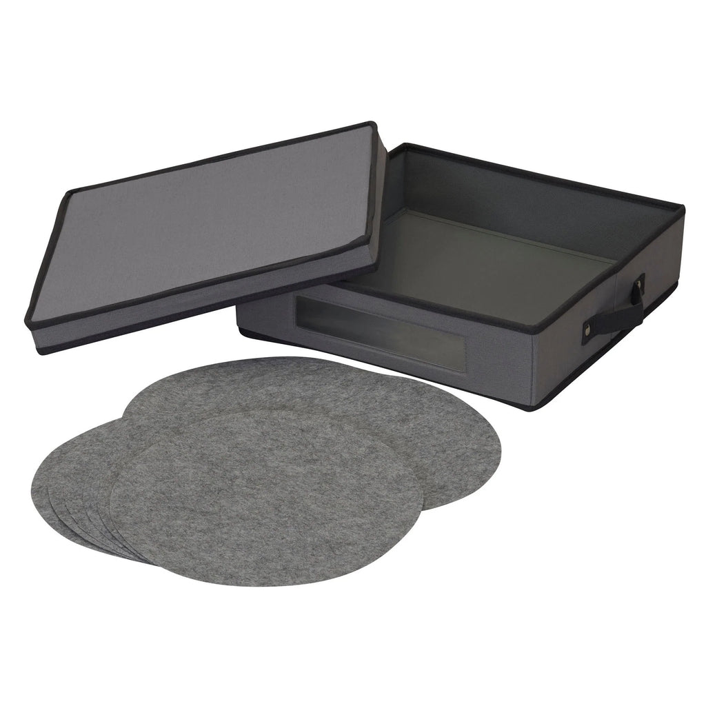 Household Essentials Charger Plate Storage Box - 14.5"L x 14.5"W x 4.0"H