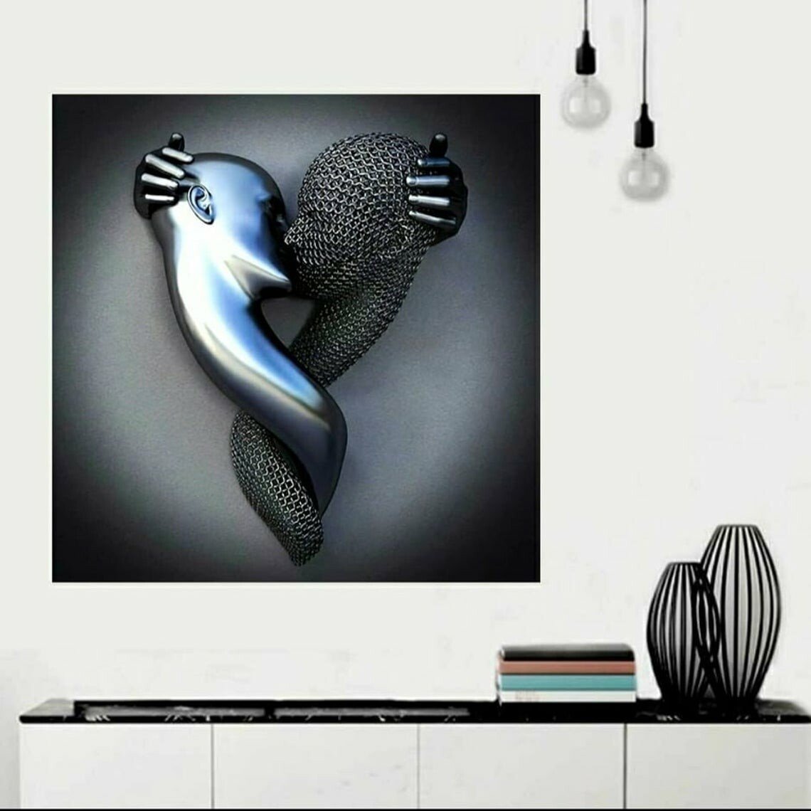 🔥49%OFF SALE ENDING SOON🔥 -- 💞 Love Heart Gray-3D Art Wall