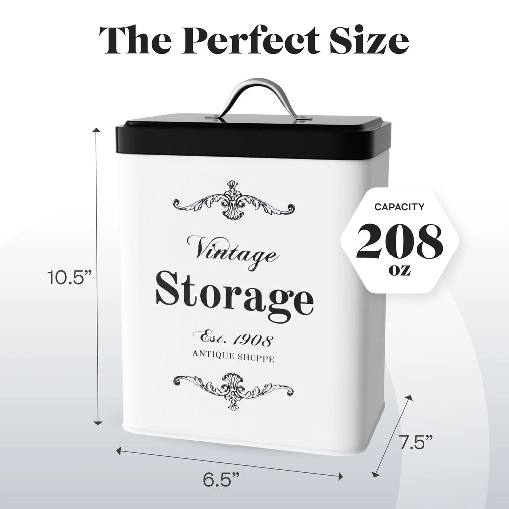 Amici Home Antique Shoppe Vintage Metal Canister