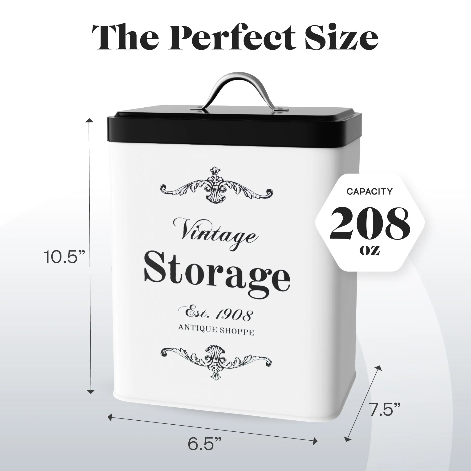 Amici Home Antique Shoppe Vintage Metal Canister