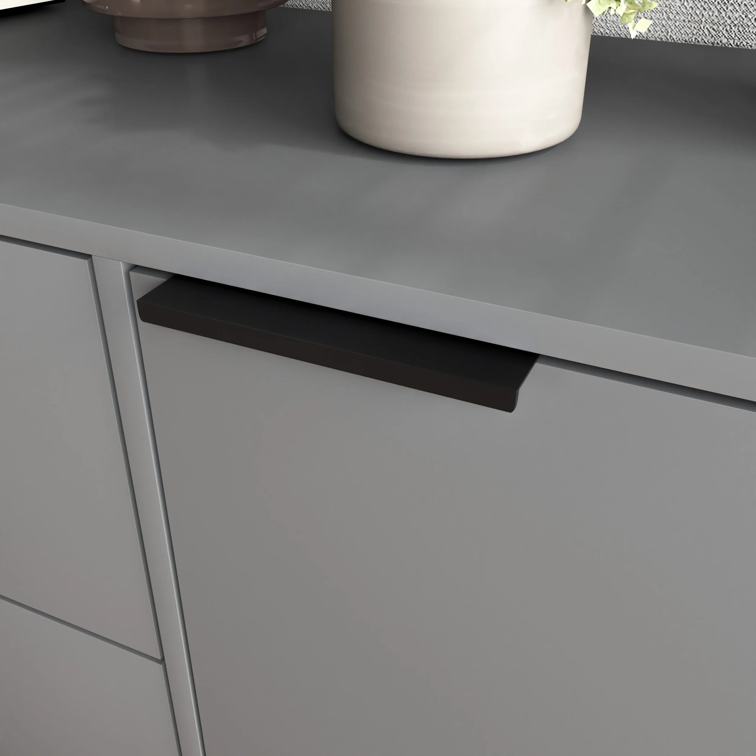 Sideboard Buffet Cabinet with Storage, Wood Coffee Bar Cabinet with Drawers & Doors